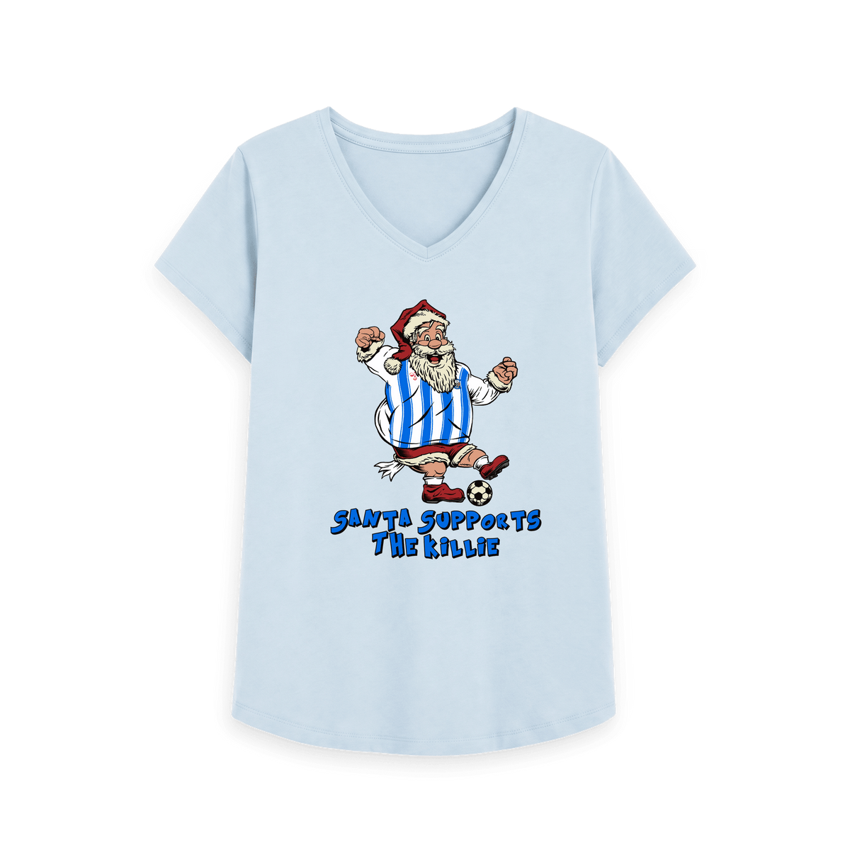Sky Blue Printed T-shirt Front
