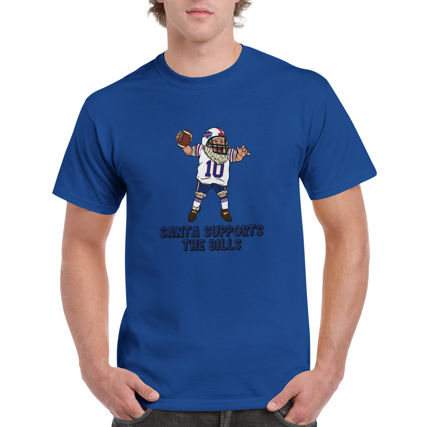 Buffalo Bills Unisex Crewneck Santa T-shirt