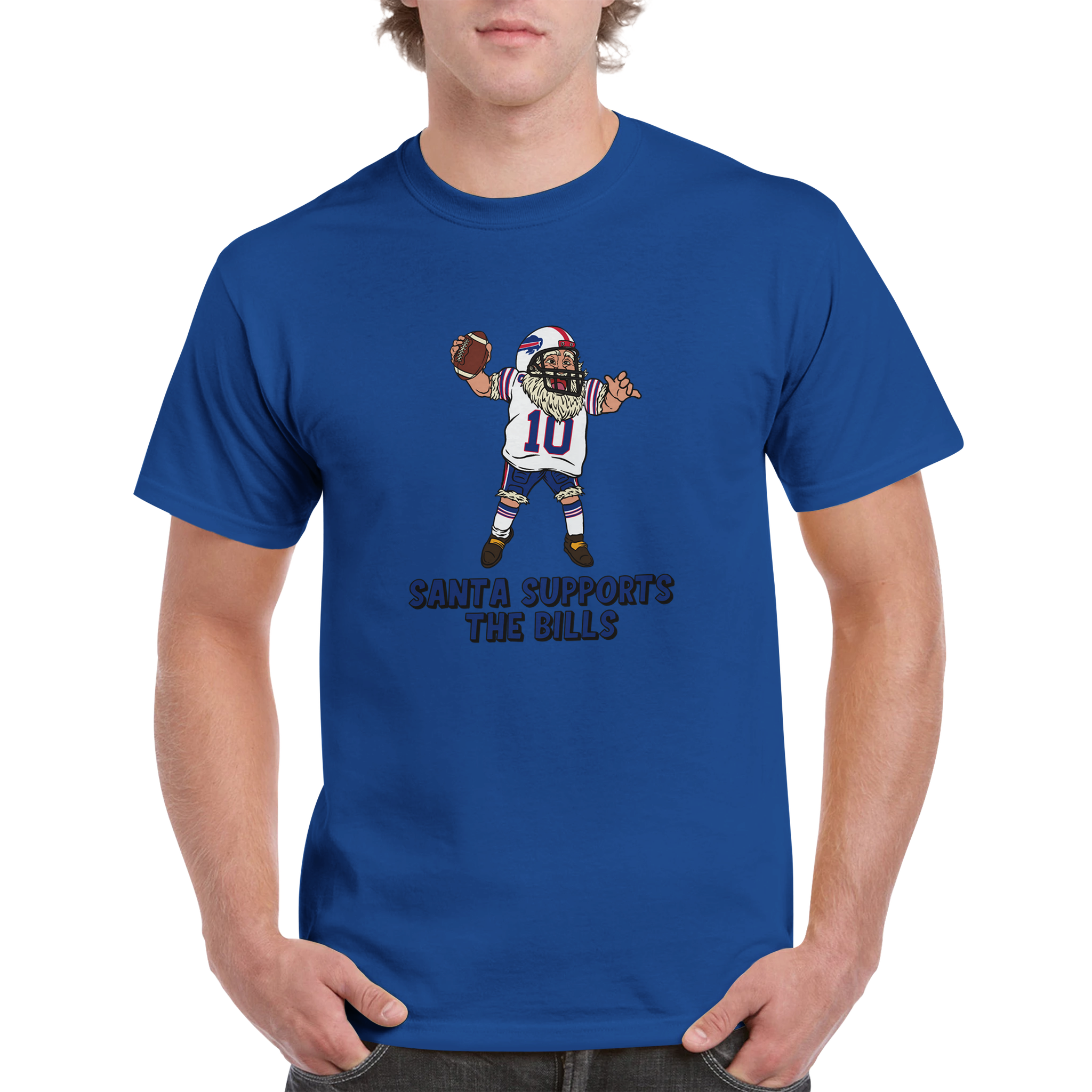 Buffalo Bills Unisex Crewneck Santa T-shirt