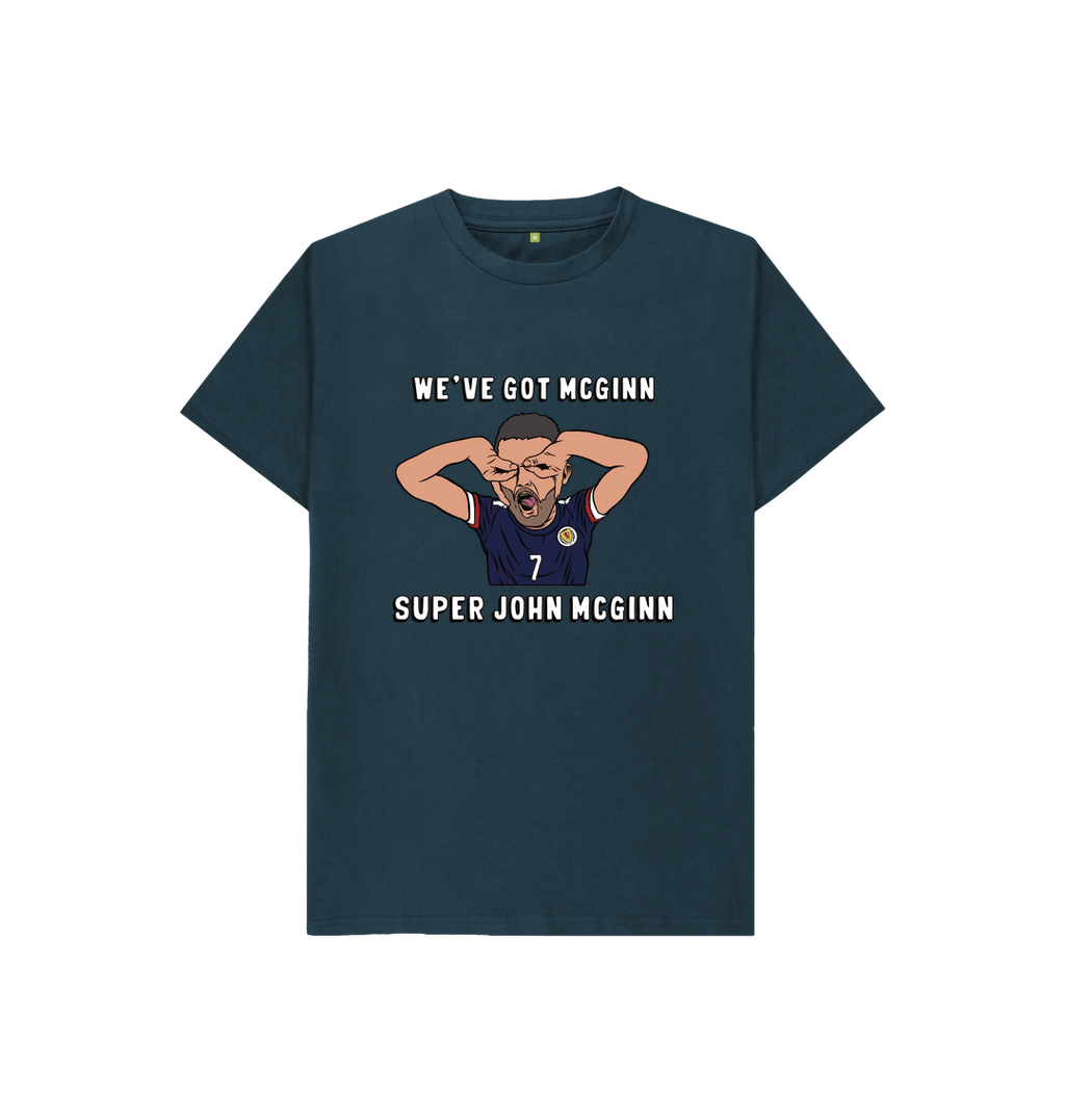 Denim Blue Super John McGinn Euro 2024 T-shirt Scotland