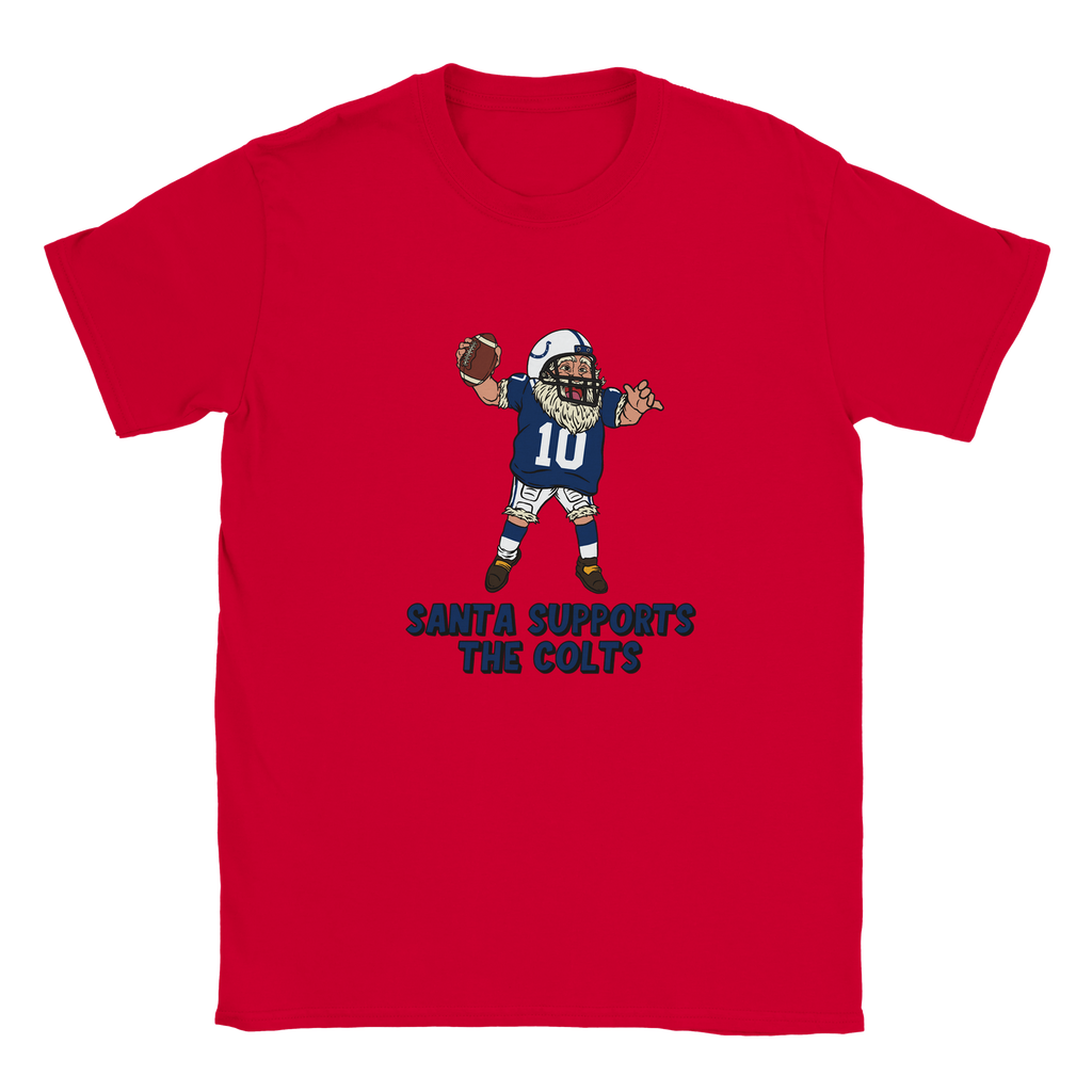 Indianapolis Colts Kids Crewneck Santa T-shirt