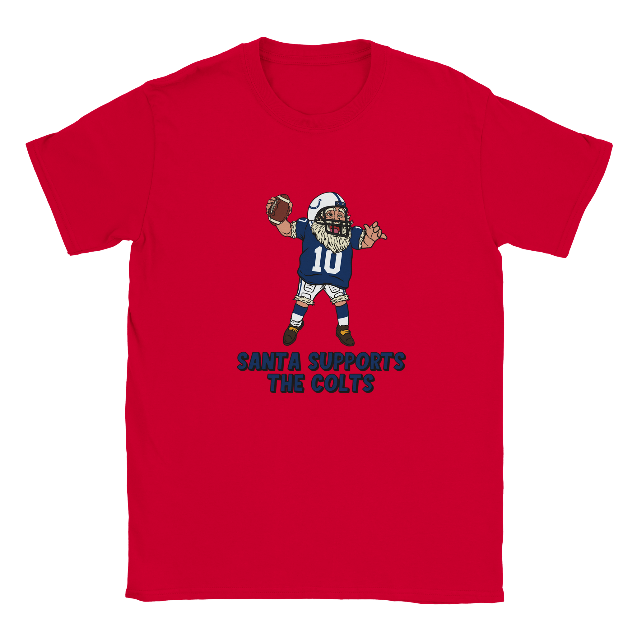 Indianapolis Colts Kids Crewneck Santa T-shirt