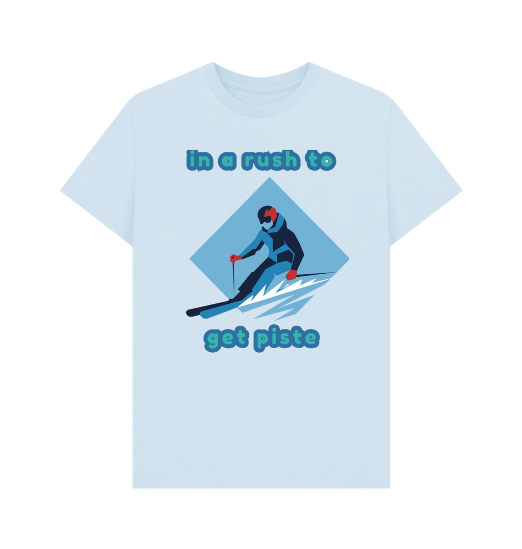 Sky Blue Mens Ski 2025 Classic T-shirt