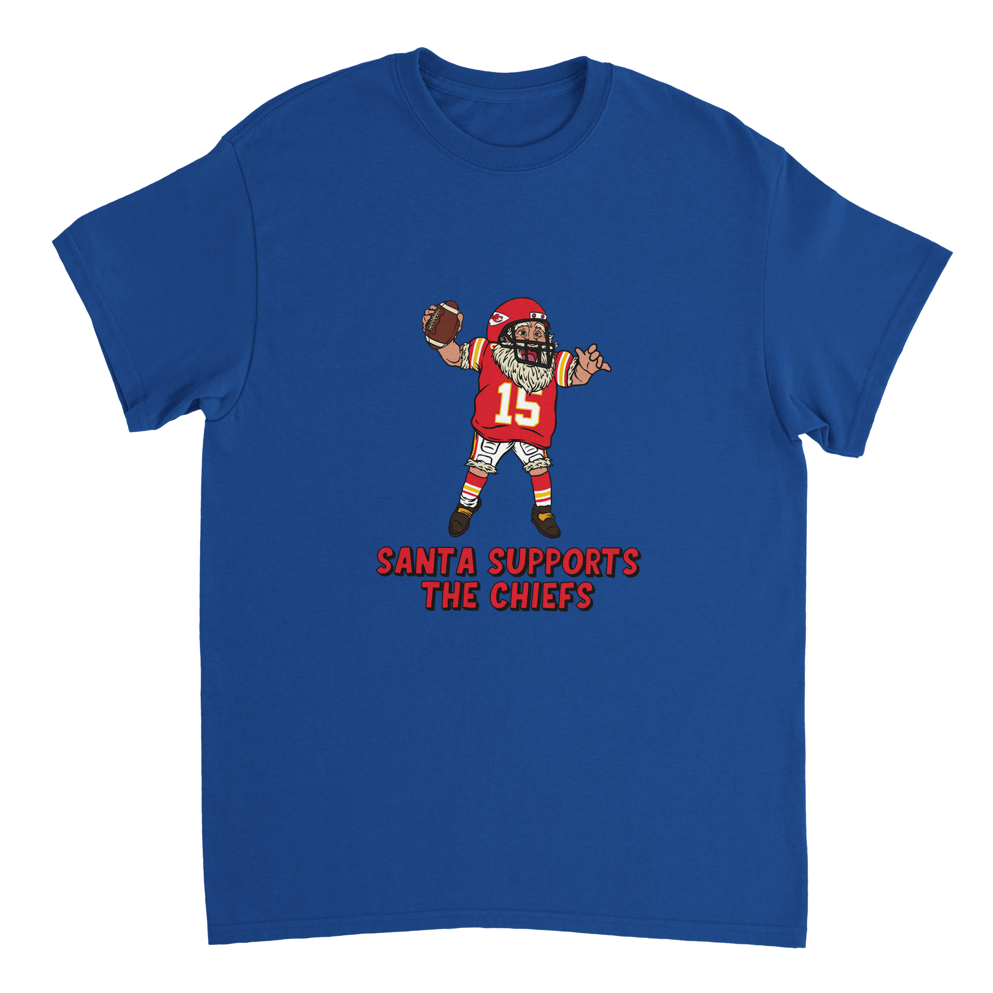 Kansas City  Chiefs Unisex Crewneck Santa T-shirt