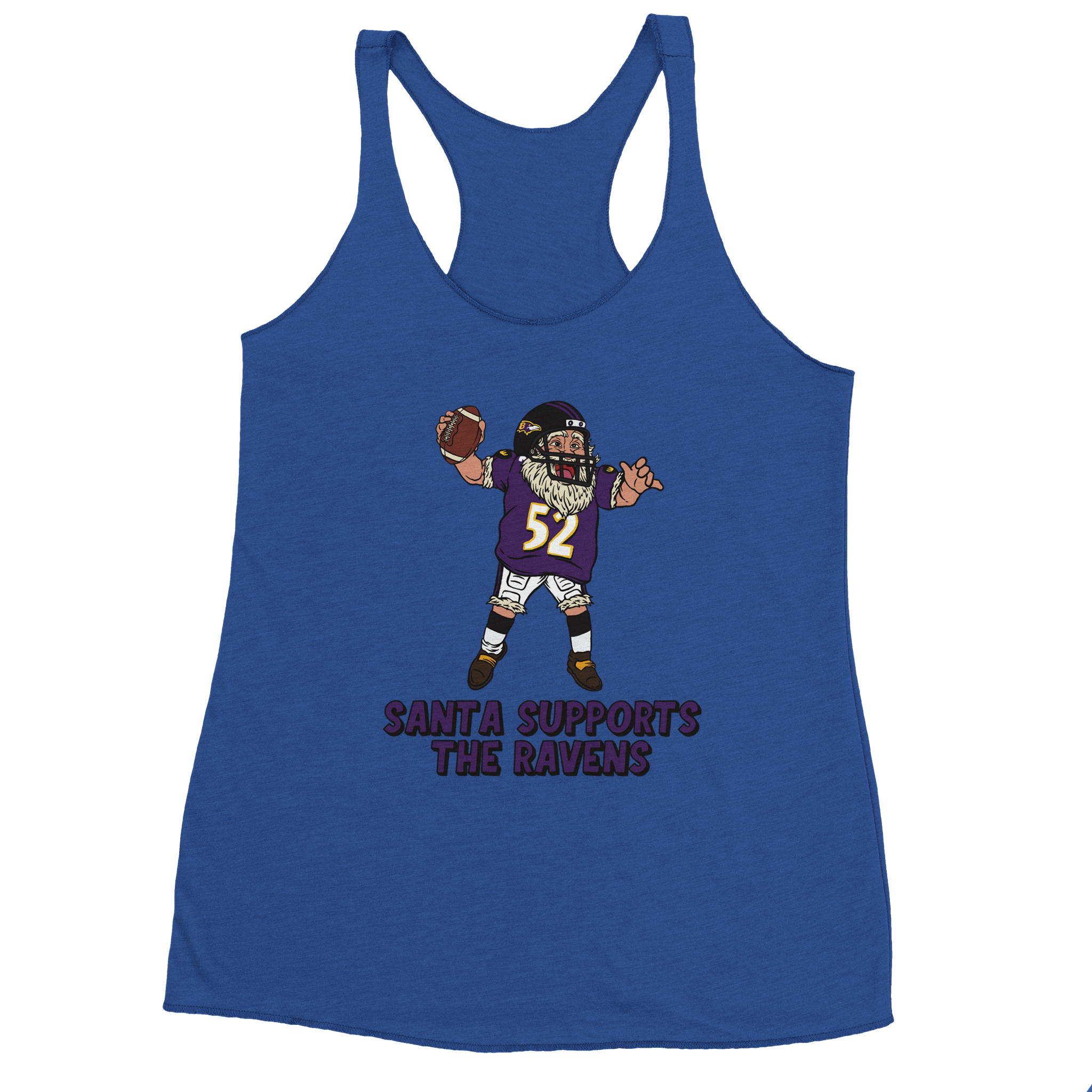 Baltimore Ravens Women's Racerback Santa Tank Top
