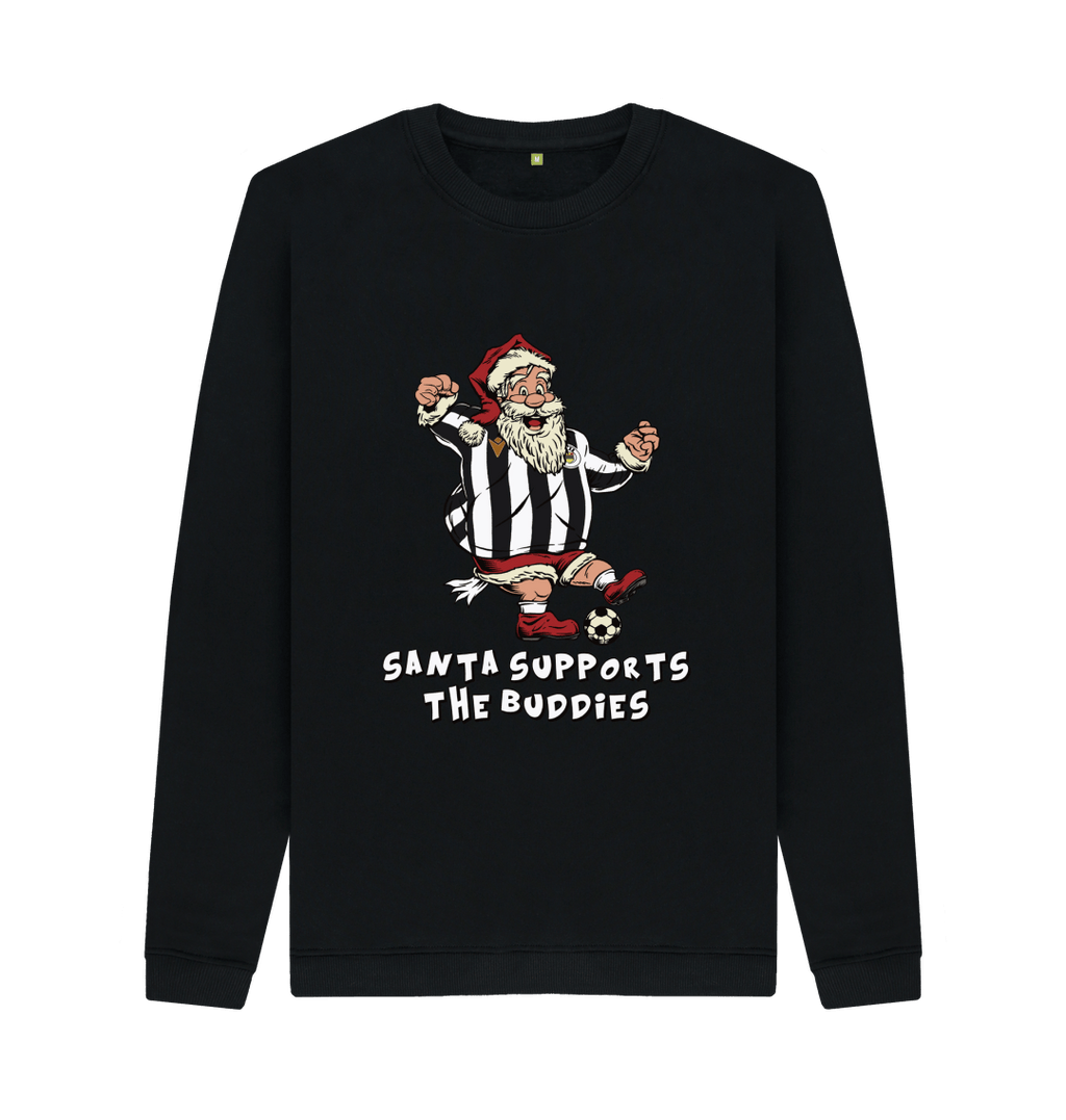 Black Printed Sweater Front