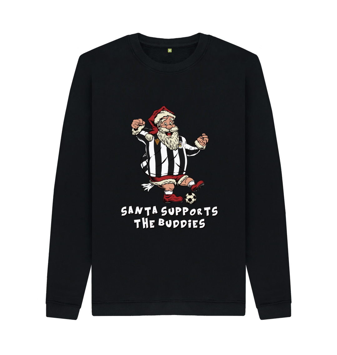 Black Printed Sweater Front