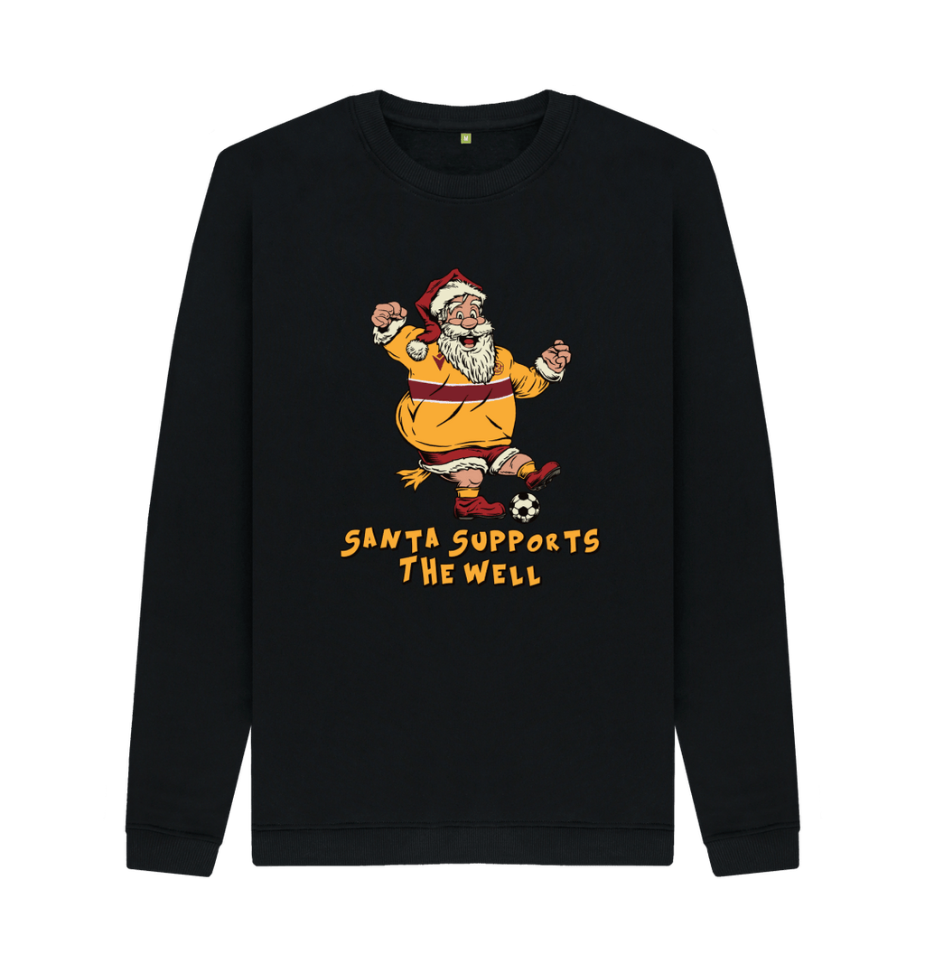 Black Printed Sweater Front