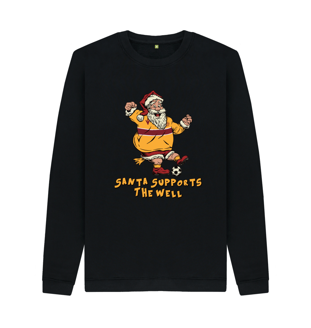 Black Printed Sweater Front