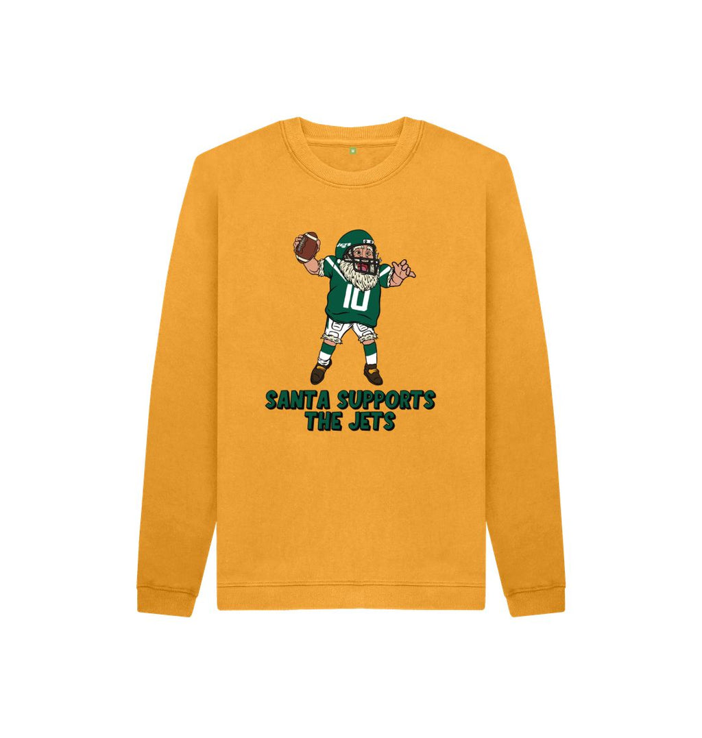 Mustard New York Jets Kids Santa Jumper