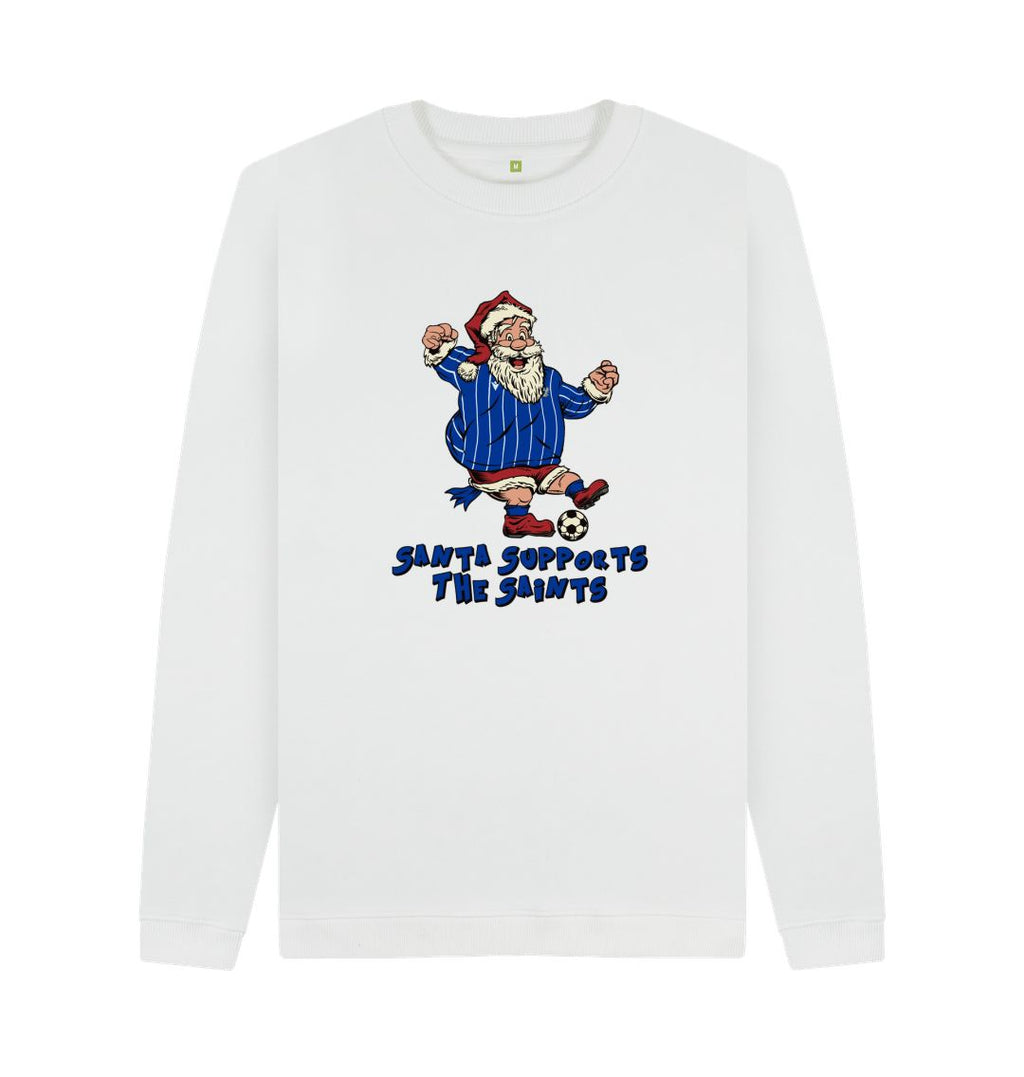 White St Johnstone Men's Santa Jumper