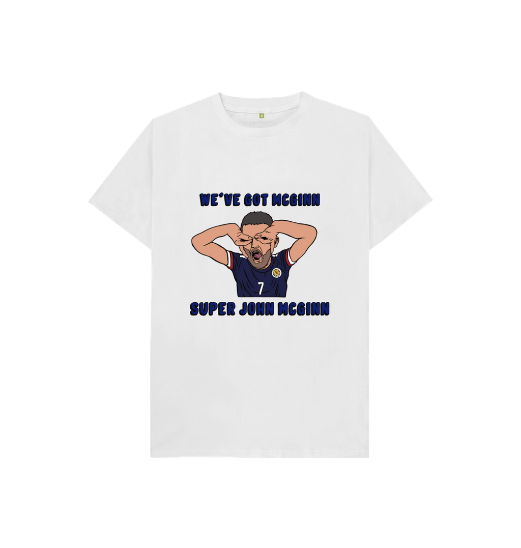 White Printed Kids T-Shirt Front