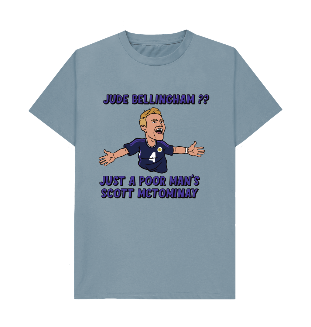 Stone Blue Printed T-shirt Front