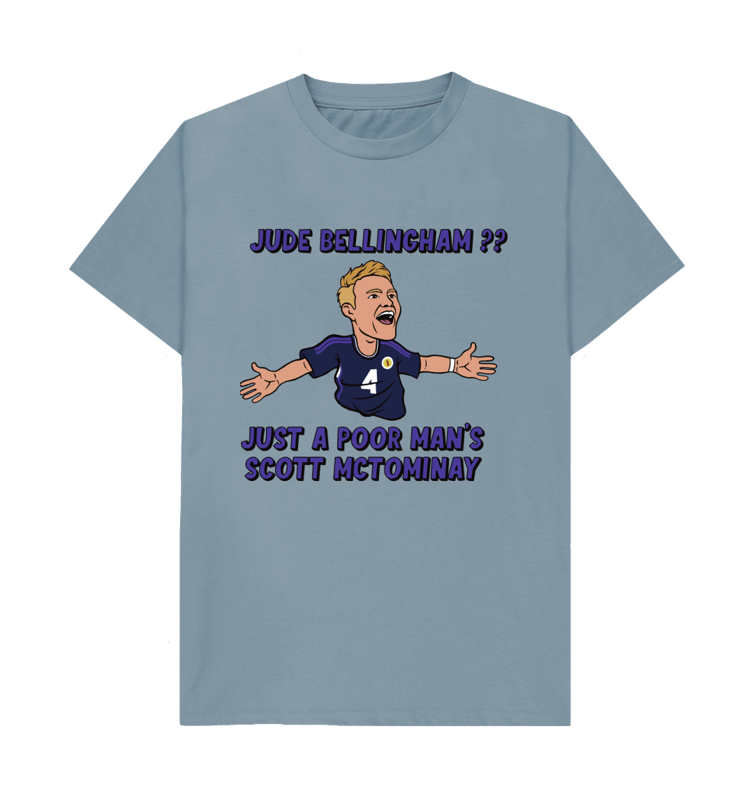 Stone Blue Printed T-shirt Front