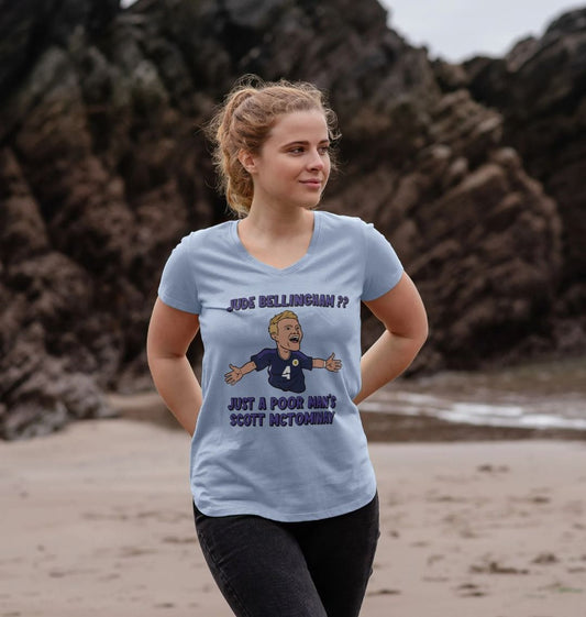 Scotland Euro 2024 Ladies v-neck Scott McTominay T-shirt