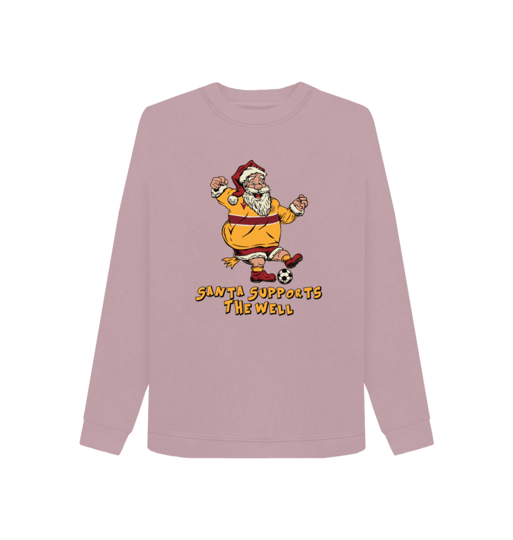 Mauve Printed Sweater Front