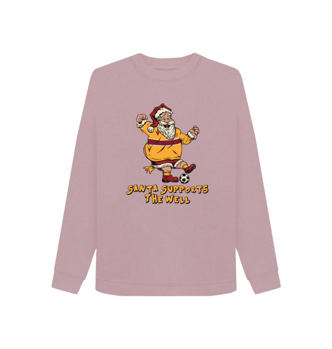 Mauve Printed Sweater Front