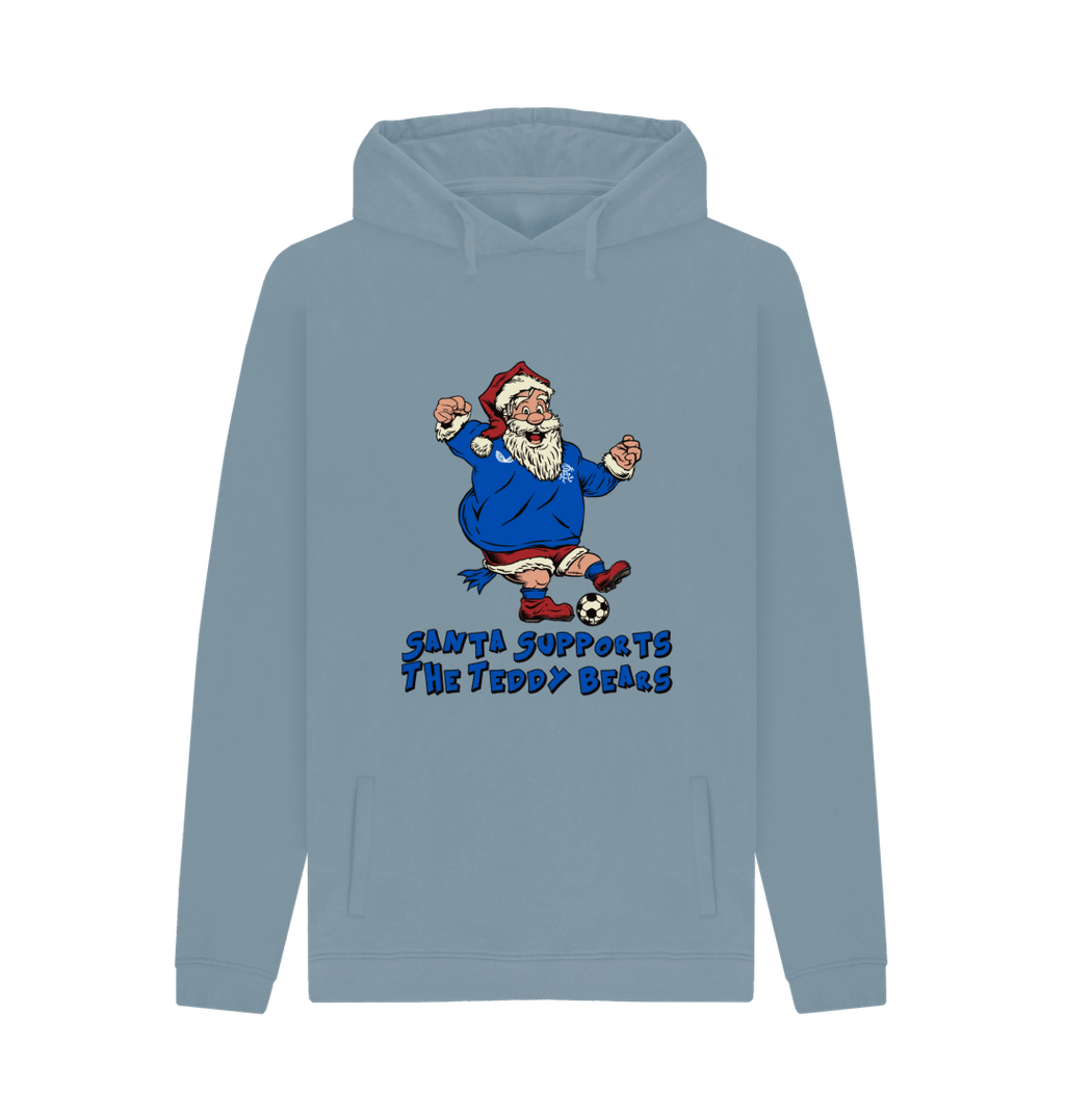 Stone Blue Printed Hoody Front