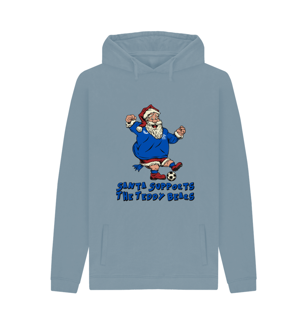 Stone Blue Printed Hoody Front