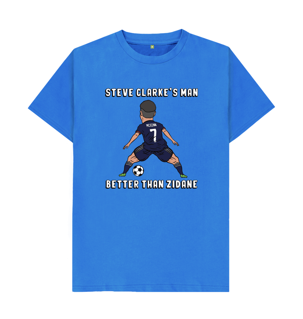 Bright Blue Printed T-shirt Front