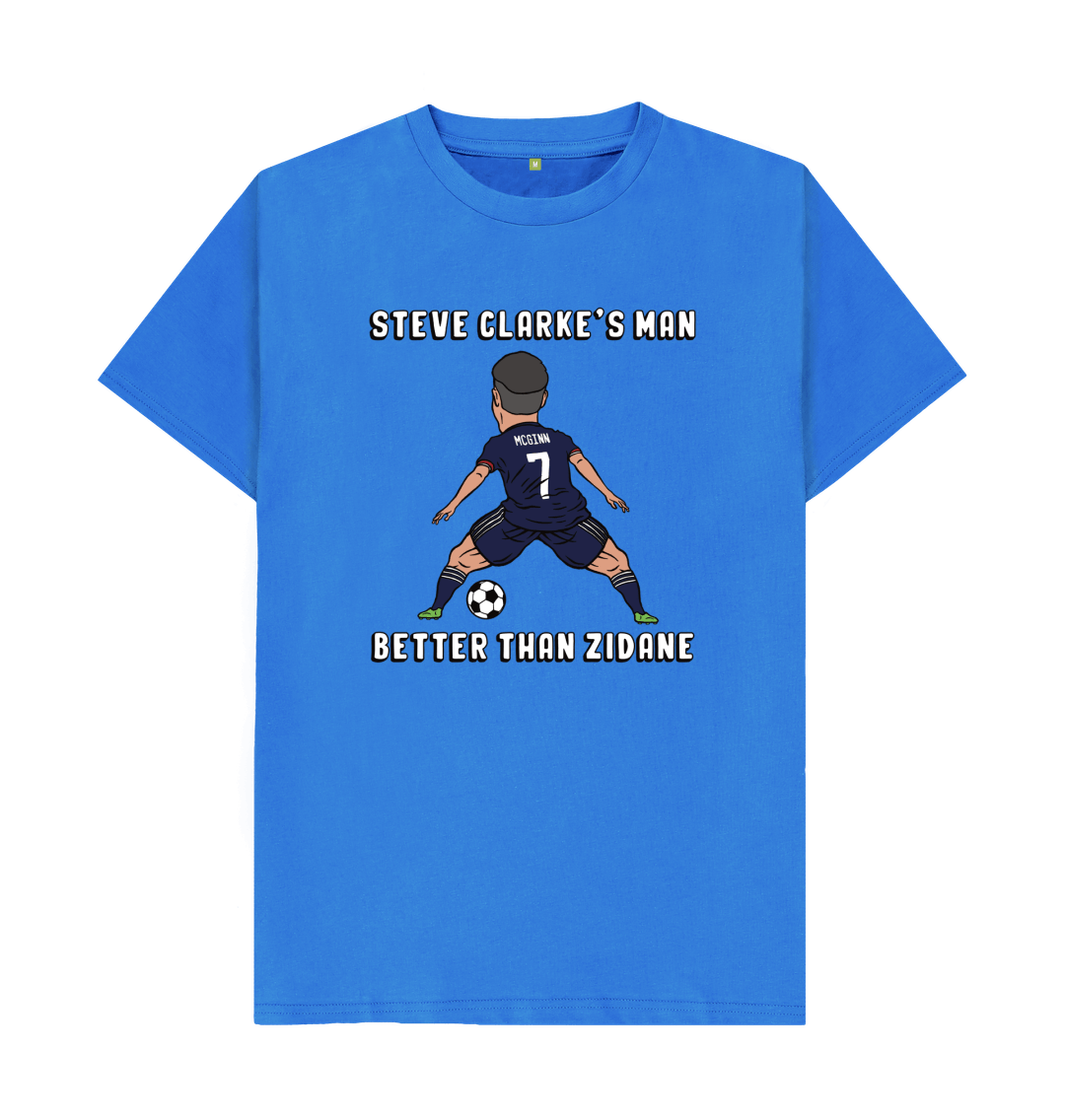 Bright Blue Printed T-shirt Front