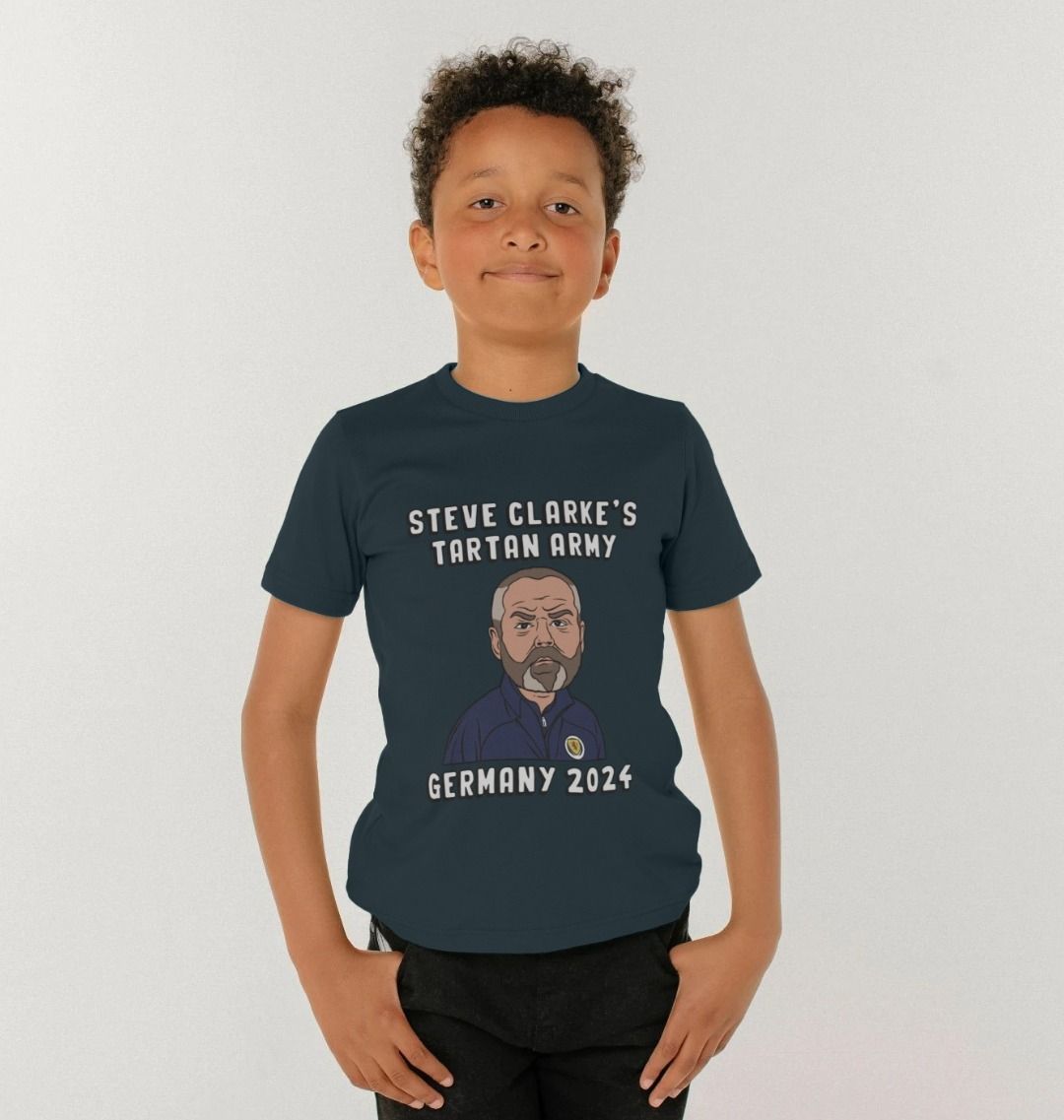 Steve Clarke's Tartan Army Euro 2024 Kid's Scotland T-shirt