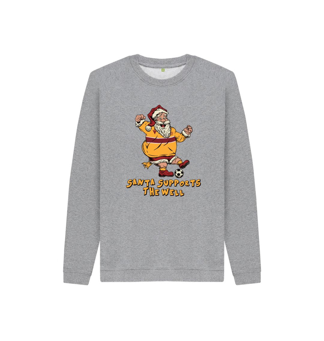 Athletic Grey Motherwell Kids Santa Jumper