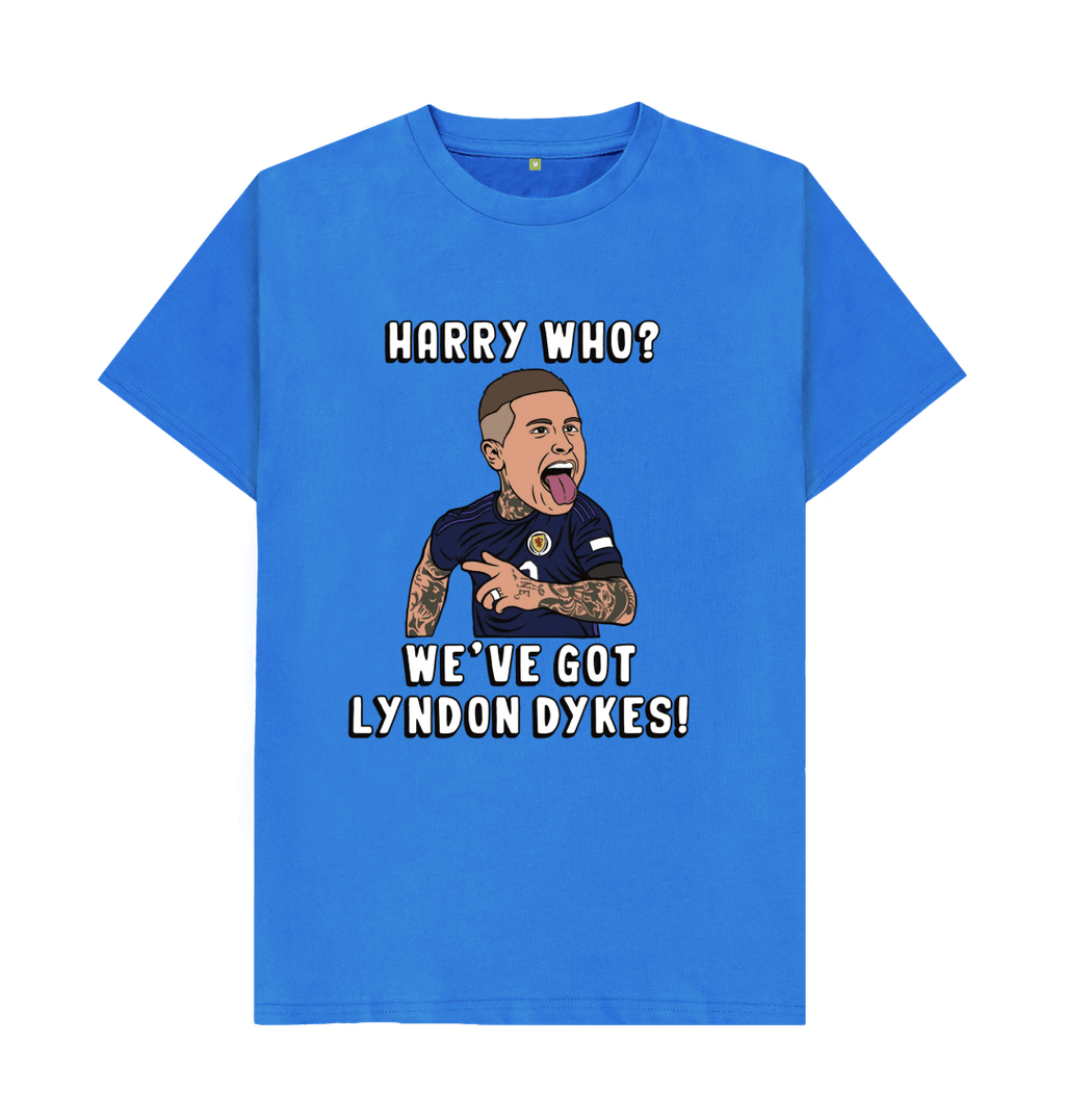 Bright Blue Scotland Euro 2024 Lydon Dykes T-shirt Navy