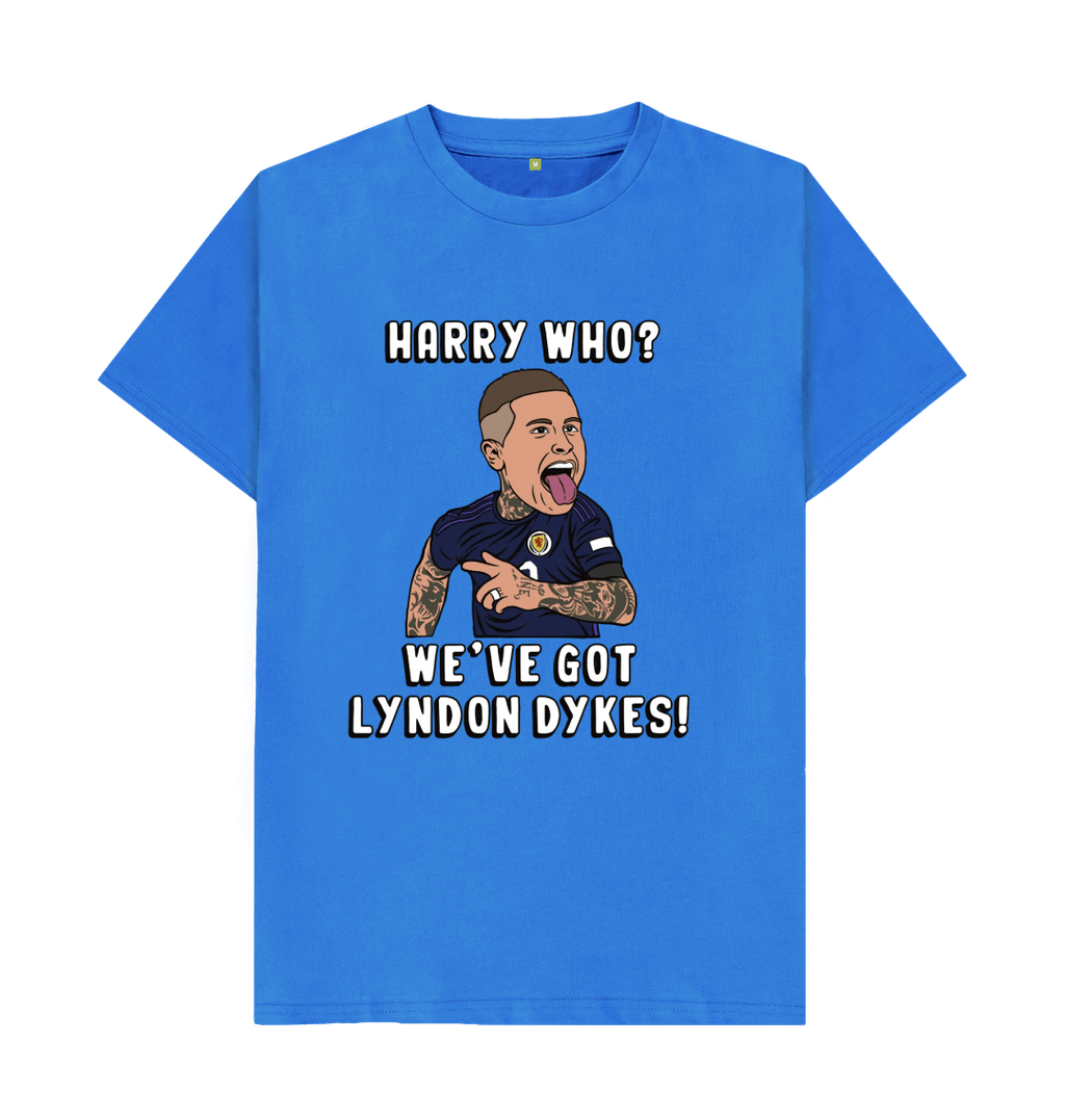 Bright Blue Printed T-shirt Front