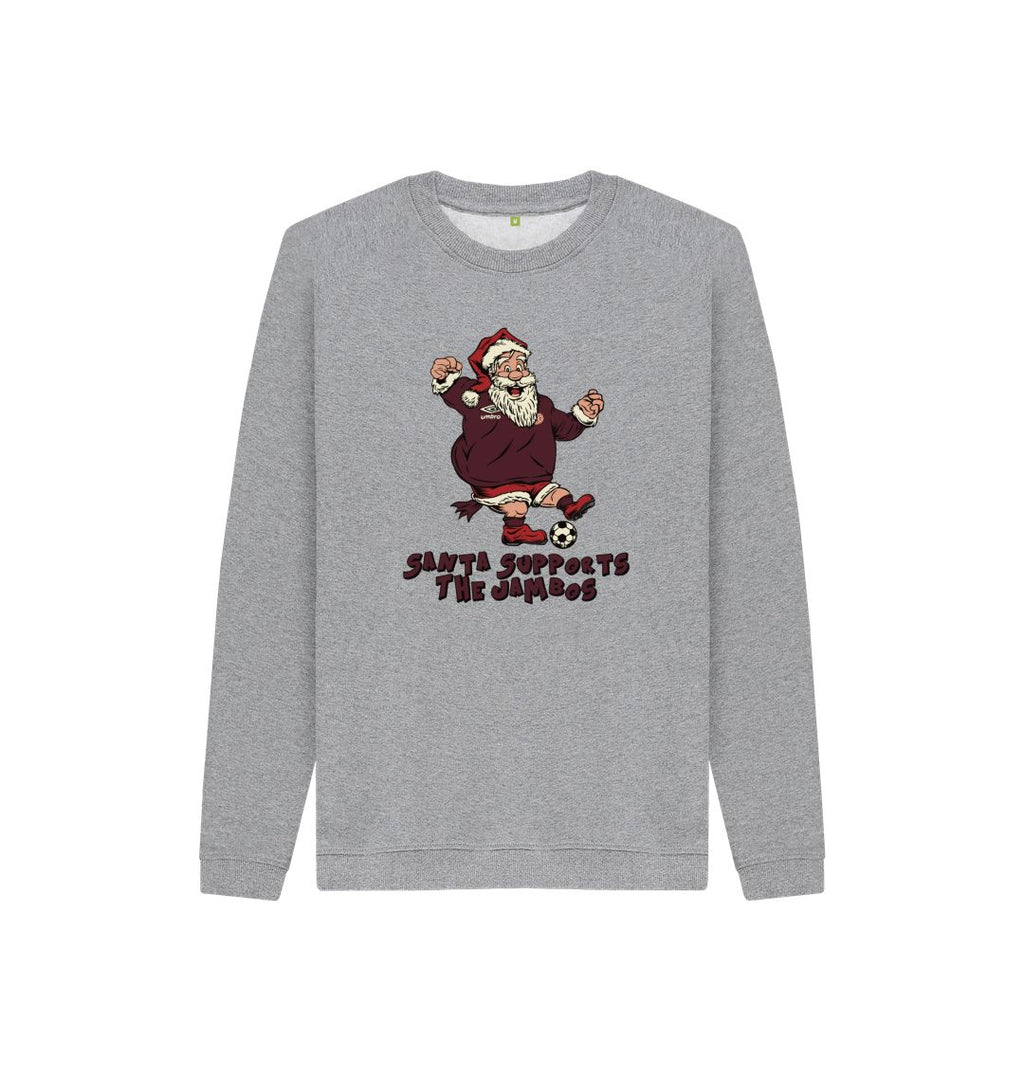 Athletic Grey Hearts Kids Santa Jumper