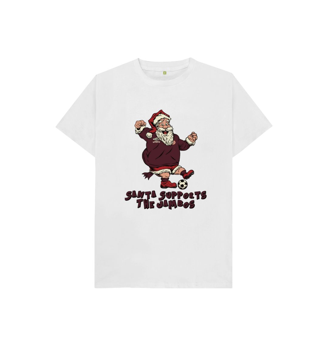 White Hearts Kids Santa T-shirt