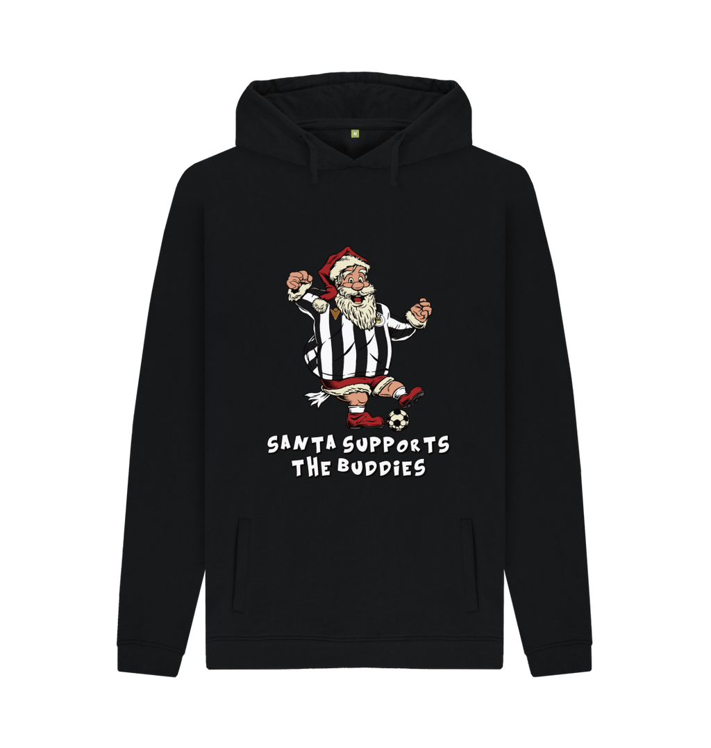 Black Printed Hoody Front