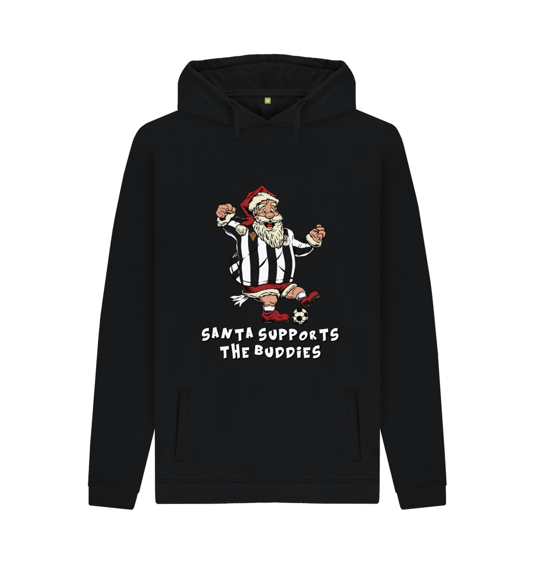 Black Printed Hoody Front