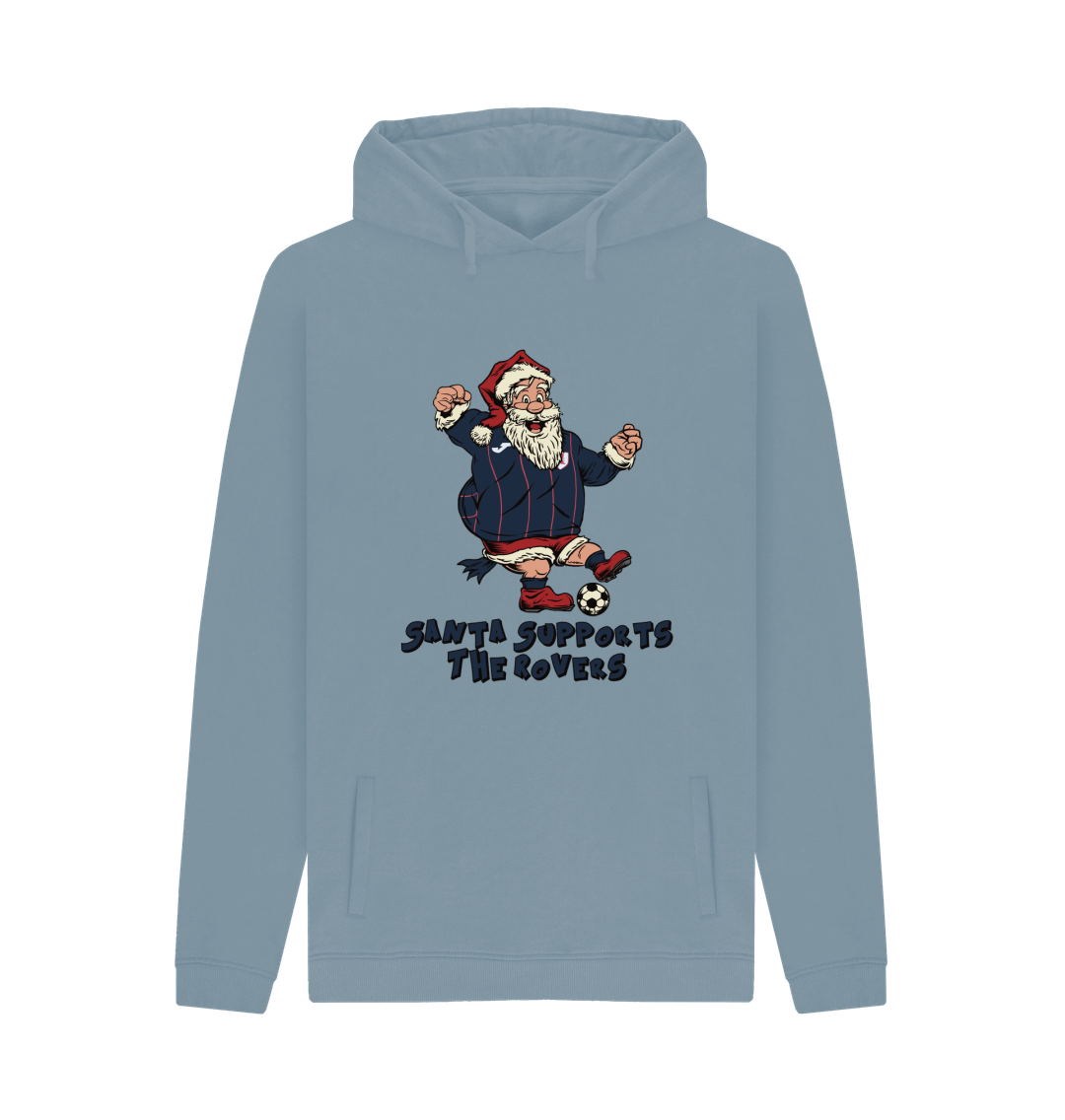 Stone Blue Printed Hoody Front