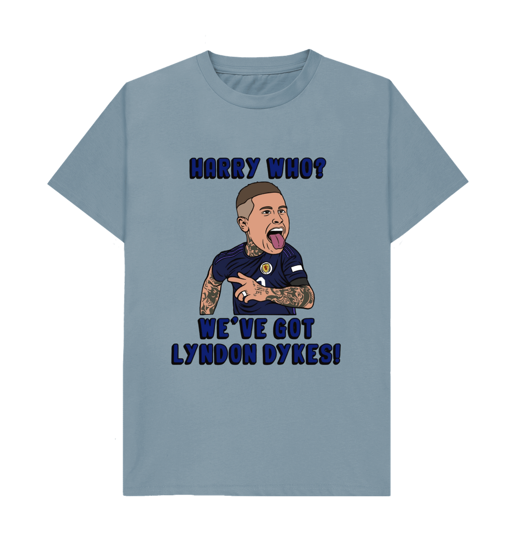 Stone Blue Printed T-shirt Front