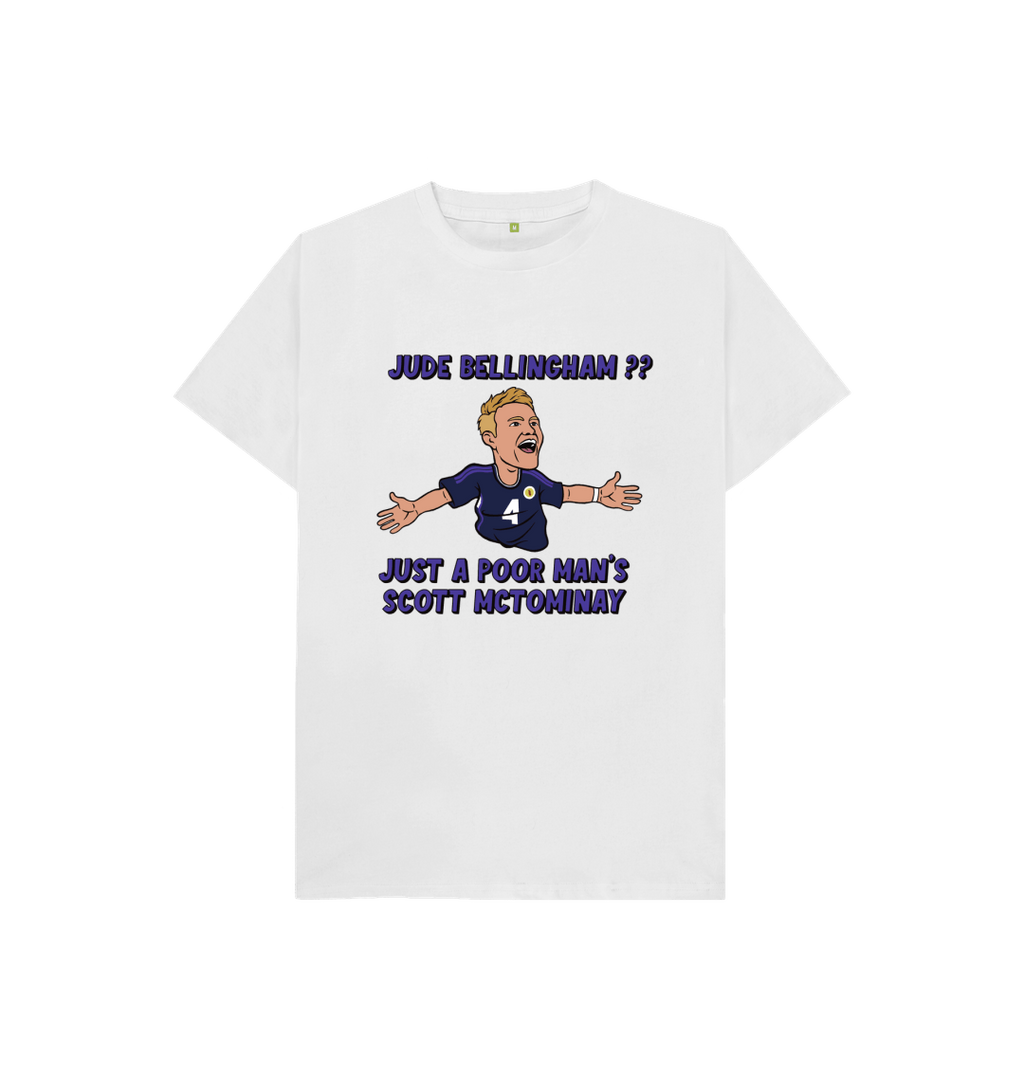 White Printed Kids T-Shirt Front