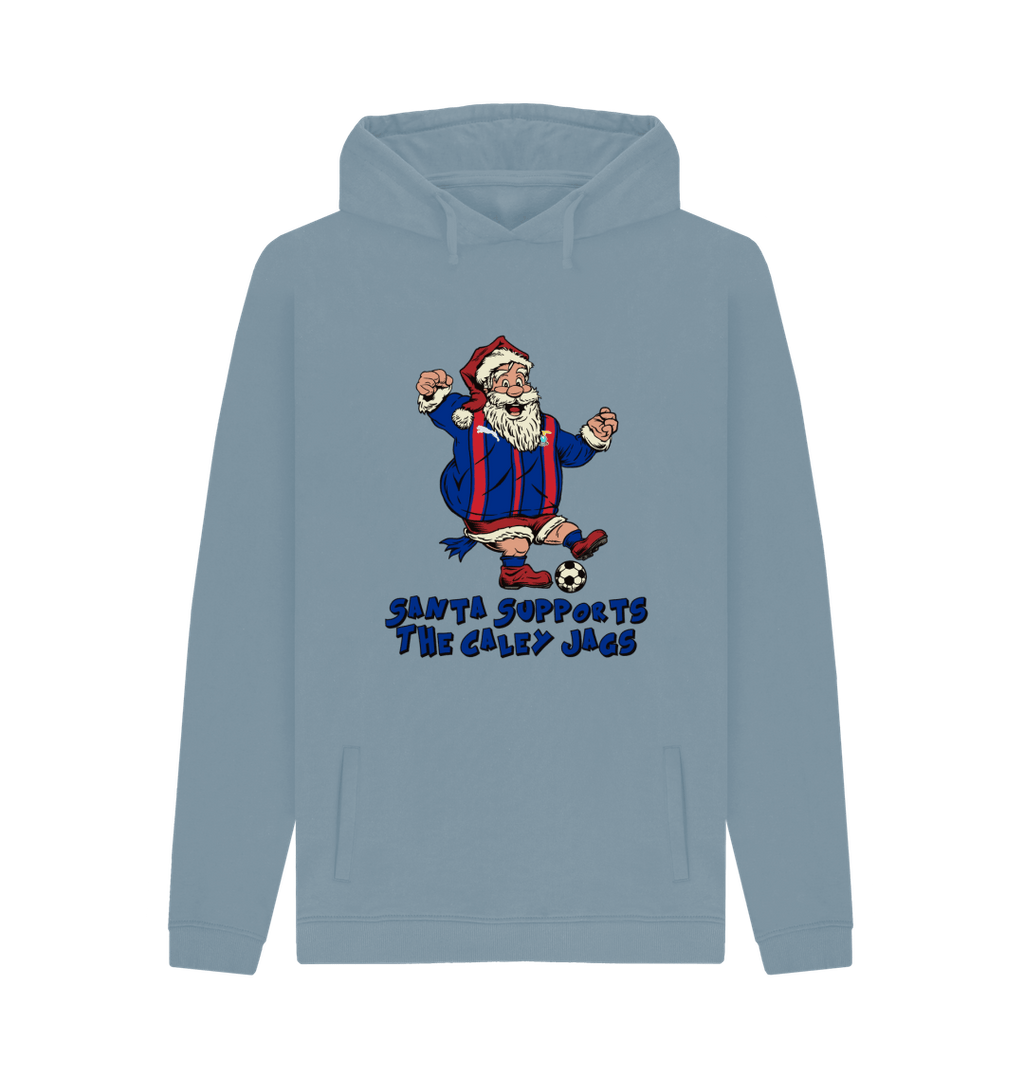 Stone Blue Printed Hoody Front