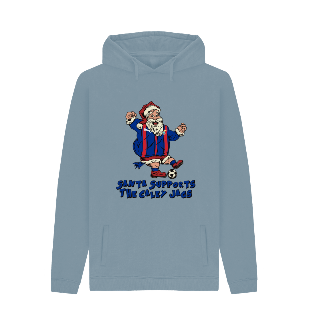 Stone Blue Printed Hoody Front
